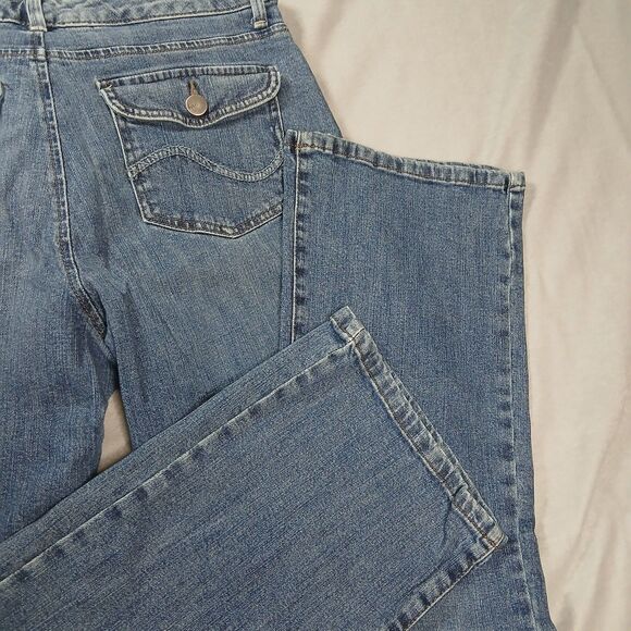 Lee Natural Bootcut Jeans Just Below Waist Denim Pockets Stretch Womens size: 10 - Picture 5 of 9